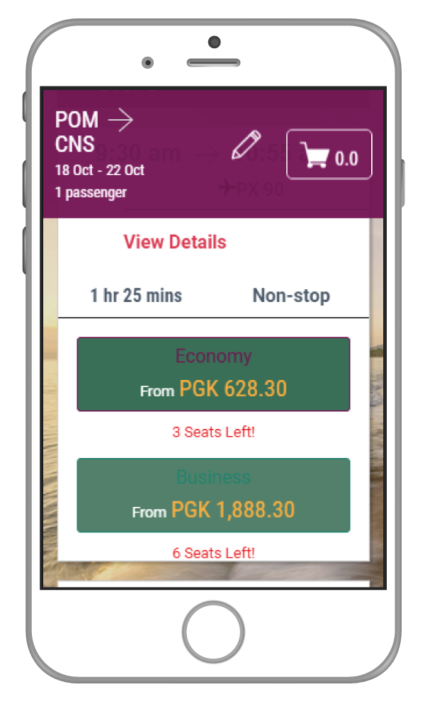 Air Niugini Introduces The Fully Featured Mobile Friendly Online Booking System Air Niugini