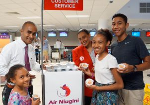 Air Niugini offers free water and juice in the festive period